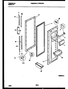 04 - Refrigerator Door Parts parts for Frigidaire Refrigerator TRS24WRAD0 from AppliancePartsPros.com