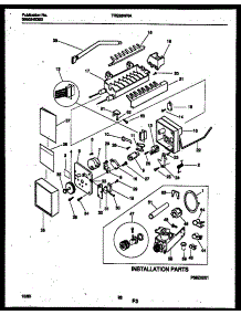 14 - Ice Maker And Installation Parts parts for Frigidaire Refrigerator TRS26WRAB0 from AppliancePartsPros.com