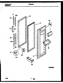 03 - Refrigerator Door Parts parts for Frigidaire Refrigerator TRS26WRAD0 from AppliancePartsPros.com