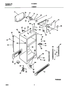 03 - Cabinet parts for Frigidaire Refrigerator TRT22MRHB0 from AppliancePartsPros.com