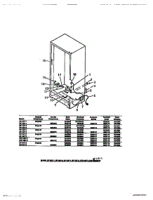 11 - Compressor, Electrical Controls (Co parts for Frigidaire Freezer UFP16DL2 from AppliancePartsPros.com