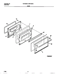 05 - Door parts for Frigidaire Range WEF322BADD from AppliancePartsPros.com