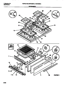 07 - Top / Drawer parts for Frigidaire Range WGF325BAWA from AppliancePartsPros.com