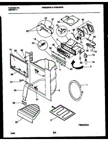 10 - Ice Door, Dispenser And Water Tanks parts for Frigidaire Refrigerator WRS24WRAW1 from AppliancePartsPros.com