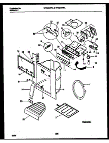 11 - Ice Door, Dispenser And Water Tanks parts for Frigidaire Refrigerator WRS24WRAW1 from AppliancePartsPros.com