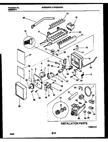 15 - Ice Maker And Installation Parts parts for Frigidaire Refrigerator WRS24WRAW1 from AppliancePartsPros.com
