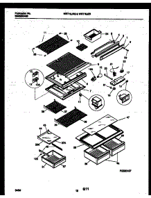 07 - Shelves And Supports parts for Frigidaire Refrigerator WRT18JRBW0 from AppliancePartsPros.com