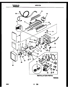 07 - Ice Maker And Installation Parts parts for Frigidaire Refrigerator WRT21BGAW1 from AppliancePartsPros.com
