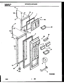 03 - Door Parts parts for Frigidaire Refrigerator WRT22QRBW0 from AppliancePartsPros.com