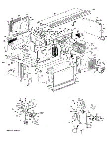 02 - Section2 parts for Ge Air Conditioner A3B588CKALQ2 from AppliancePartsPros.com