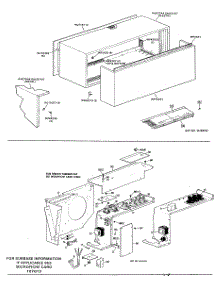03 - Section3 parts for Ge Air Conditioner A3B668DAAL2T from AppliancePartsPros.com