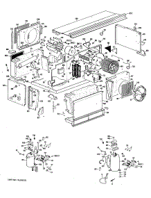 03 - Section3 parts for Ge Air Conditioner A3B683DJASW2 from AppliancePartsPros.com