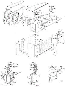 03 - Section3 parts for Ge Air Conditioner ADH18D3E1 from AppliancePartsPros.com