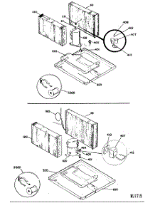 03 - Section3 parts for Ge Air Conditioner AED18DAM1 from AppliancePartsPros.com
