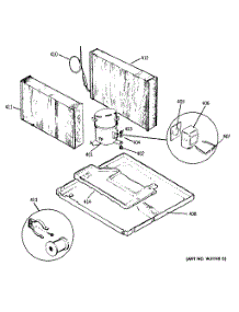 04 - Section4 parts for Ge Air Conditioner AED22DBR1 from AppliancePartsPros.com