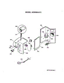 02 - Section2 parts for Ge Air Conditioner AEM09AAV1 from AppliancePartsPros.com