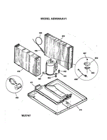 04 - Section4 parts for Ge Air Conditioner AEM09AAV1 from AppliancePartsPros.com