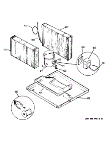 04 - Section4 parts for Ge Air Conditioner AEM23DAR1 from AppliancePartsPros.com