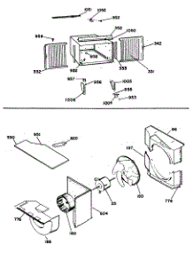 02 - Section2 parts for Ge Air Conditioner AES18DAM1 from AppliancePartsPros.com