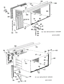 02 - Section2 parts for Ge Air Conditioner AF908FWP1 from AppliancePartsPros.com