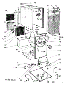 01 - Section1 parts for Ge Dehumidifier AHD40AAX2 from AppliancePartsPros.com
