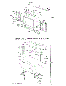 02 - Section2 parts for Ge Air Conditioner AJ806LAV1 from AppliancePartsPros.com