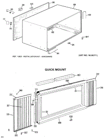 03 - Quick Mount parts for Ge Air Conditioner AJ906LTL2 from AppliancePartsPros.com