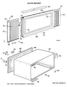 02 - Quick Mount parts for Ge Air Conditioner AJC10AST2 from AppliancePartsPros.com