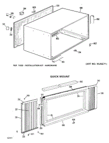 02 - Quick Mount parts for Ge Air Conditioner AJC10DVT2 from AppliancePartsPros.com