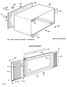 02 - Quickmount parts for Ge Air Conditioner AJE11D7Z2 from AppliancePartsPros.com