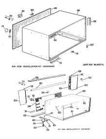 03 - Section3 parts for Ge Air Conditioner AJH08A3Q2 from AppliancePartsPros.com