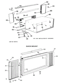 02 - Quick Mount parts for Ge Air Conditioner AJH10D7W1 from AppliancePartsPros.com