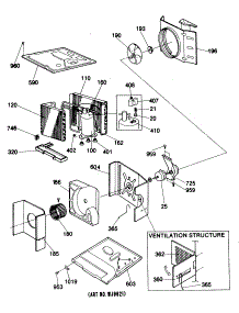 02 - Section2 parts for Ge Air Conditioner ALX12AAM1 from AppliancePartsPros.com