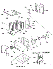 03 - Section3 parts for Ge Air Conditioner ALX14AAM1 from AppliancePartsPros.com