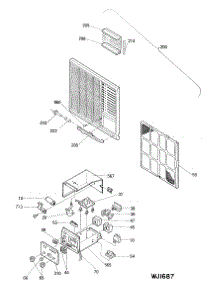 02 - Section2 parts for Ge Air Conditioner AMD10AAM1 from AppliancePartsPros.com