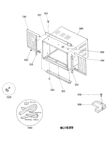 03 - Section3 parts for Ge Air Conditioner AMD10AAM1 from AppliancePartsPros.com