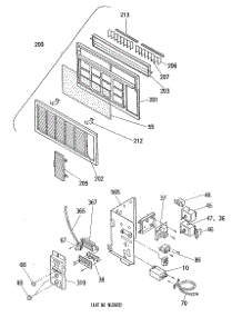 03 - Section3 parts for Ge Air Conditioner AMX12AAM1 from AppliancePartsPros.com