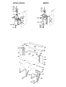 02 - Section2 parts for Ge Air Conditioner APK15D1V1 from AppliancePartsPros.com