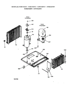 04 - Section4 parts for Ge Air Conditioner AVM18DAV1 from AppliancePartsPros.com