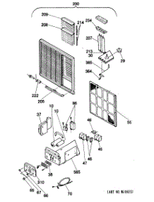 04 - Section4 parts for Ge Air Conditioner AVM18DBM1 from AppliancePartsPros.com