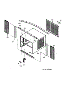 02 - Exterior Parts parts for Ge Air Conditioner AVV18DCR1 from AppliancePartsPros.com