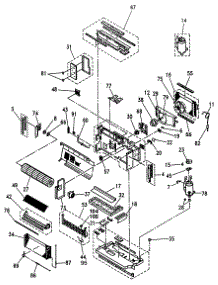 02 - Section2 parts for Ge Air Conditioner AZ26E09EACV2 from AppliancePartsPros.com