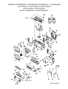 02 - Motor, Compressor & System Components parts for Ge Air Conditioner AZ31H09E2DV1 from AppliancePartsPros.com