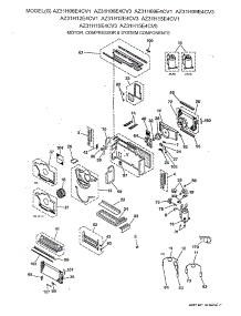 02 - Motor, Compressor & System Components parts for Ge Air Conditioner AZ31H09E4CV1 from AppliancePartsPros.com