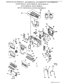 02 - Motor, Compressor & System Components parts for Ge Air Conditioner AZ31H15E2CV5 from AppliancePartsPros.com