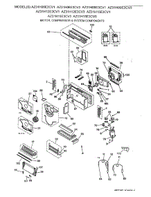 02 - Motor, Compressor & System Components parts for Ge Air Conditioner AZ31H15E3CV5 from AppliancePartsPros.com