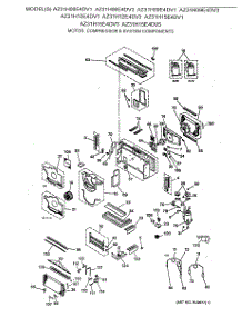 02 - Motor, Compressor & System Components parts for Ge Air Conditioner AZ31H15E4DV1 from AppliancePartsPros.com
