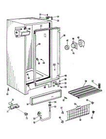 02 - Section2 parts for Ge Freezer CA19DLB from AppliancePartsPros.com