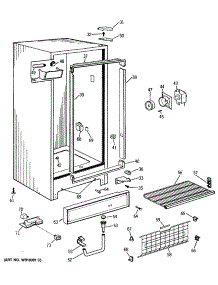 02 - Section2 parts for Ge Freezer CA19DMD from AppliancePartsPros.com