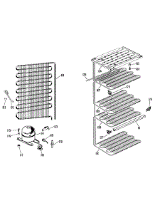 03 - Section3 parts for Ge Freezer CA21DCB from AppliancePartsPros.com